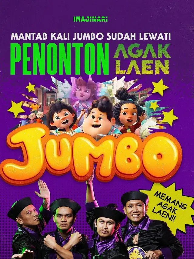 Jumbo Raih 9,2 Juta Penonton, Pecahkan Rekor Film Indonesia