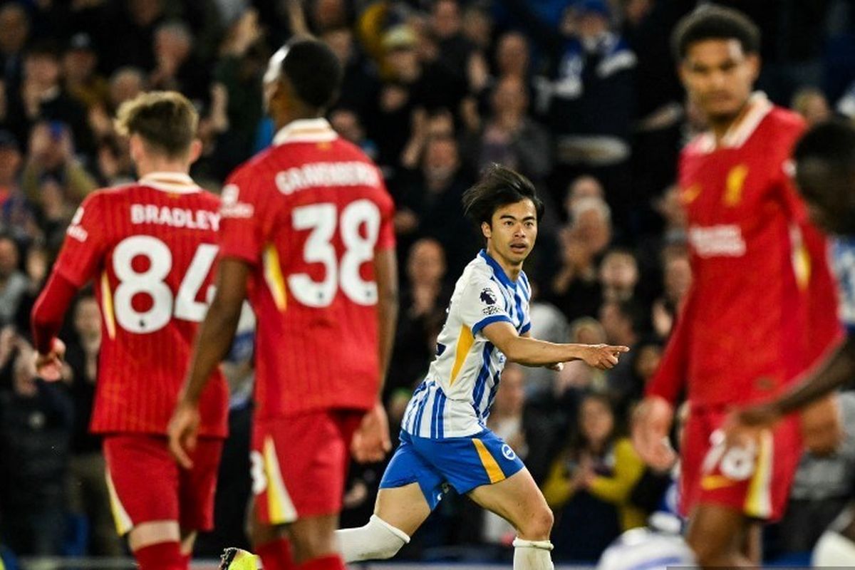 Liverpool Takluk Dramatis di Brighton, Mo Salah Kapten Gagal