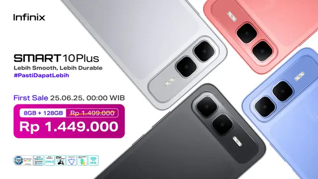 Infinix Smart 10 Series: HP 1 Jutaan Spek Gahar Rilis 25 Juni