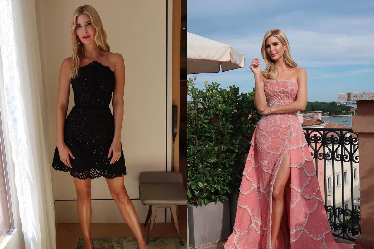Ivanka Trump memesona: Gaun Pink-Hitam di Pernikahan Bezos
