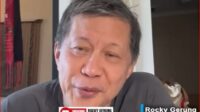 Rocky Gerung Desak DPR Lanjutkan Pemakzulan Gibran Rakabuming