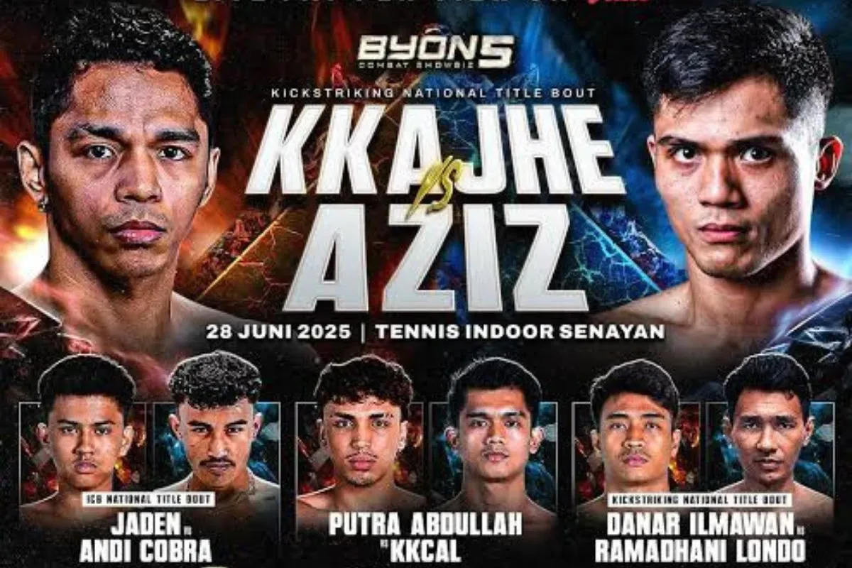 Byon Combat 5: Kkajhe vs Calim Perebutkan Sabuk Kickboxing