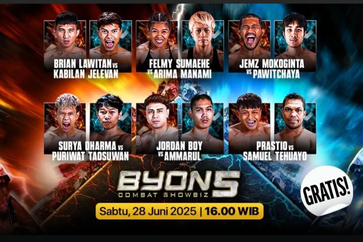 Saksikan Live Streaming BYON Combat 5: Kkajhe vs Azis Calim!